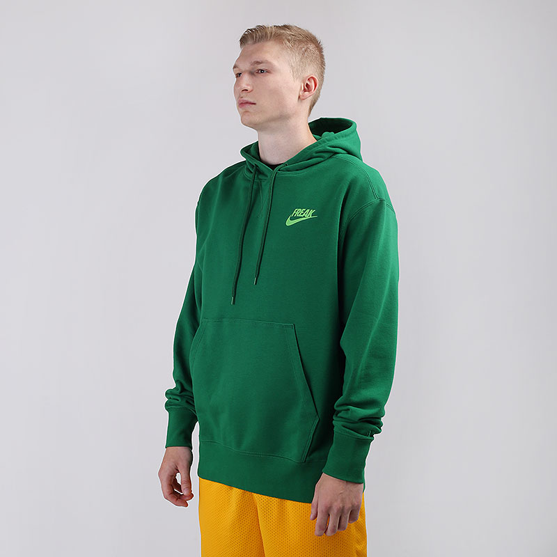 мужская зеленая толстовка Nike Giannis Pullover Hoodie CZ0439-302 - цена, описание, фото 2